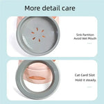 Portable Plastic Pet Dog Bowls No Spill Floating Design Non-Slip Cat Bowl Water Feeder Dry Mouth Support Pet Accessories