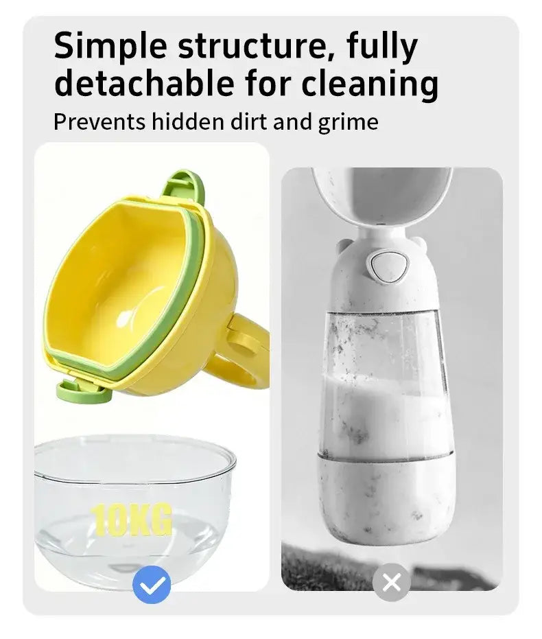 Portable water bottle for dogs portable travel cup walking pet drinking fountain pet supplies Dumbbell-shaped treat