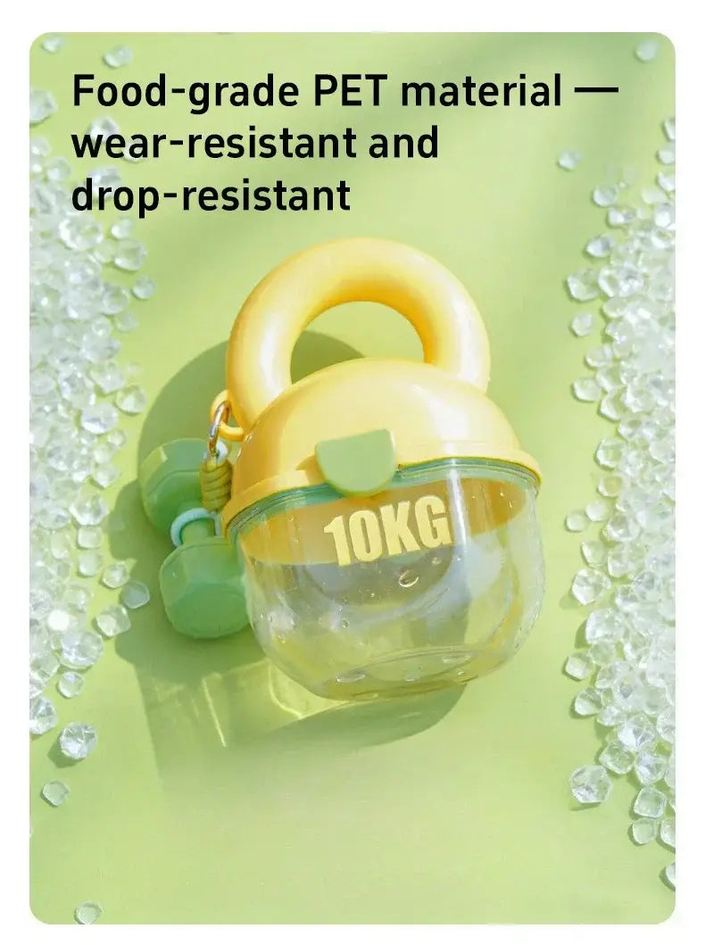 Portable water bottle for dogs portable travel cup walking pet drinking fountain pet supplies Dumbbell-shaped treat