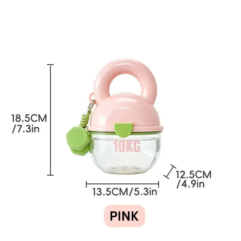 Portable water bottle for dogs portable travel cup walking pet drinking fountain pet supplies Dumbbell-shaped treat
