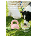 Portable water bottle for dogs portable travel cup walking pet drinking fountain pet supplies Dumbbell-shaped treat