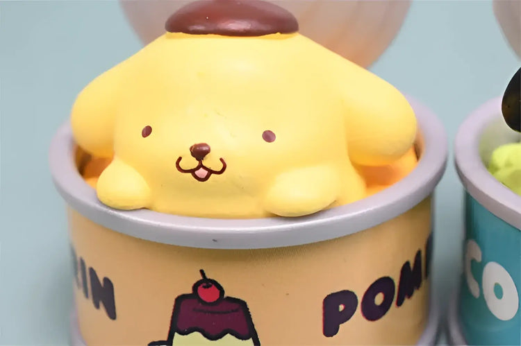 New Product In Stock Kt Cat Canned Food Blind Box Design Cute Pudding Dog Cinnamoroll Desktop Ornament Holiday Gift For