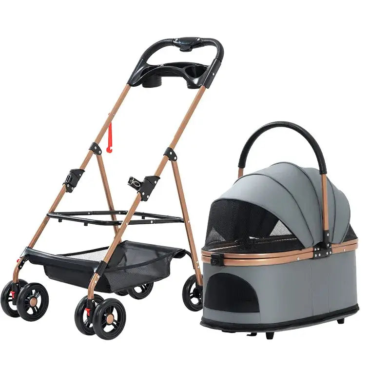 Poussette 3 en 1 pour animaux