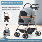 Poussette 3 en 1 pour animaux