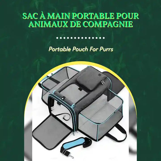 Sac &agrave; main portable pour animaux de compagnie by@Outfy