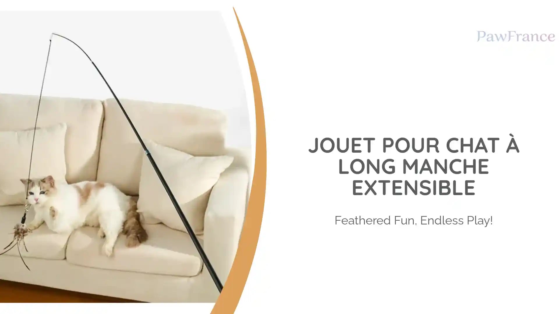 Jouet pour chat &agrave; long manche extensible by@Outfy