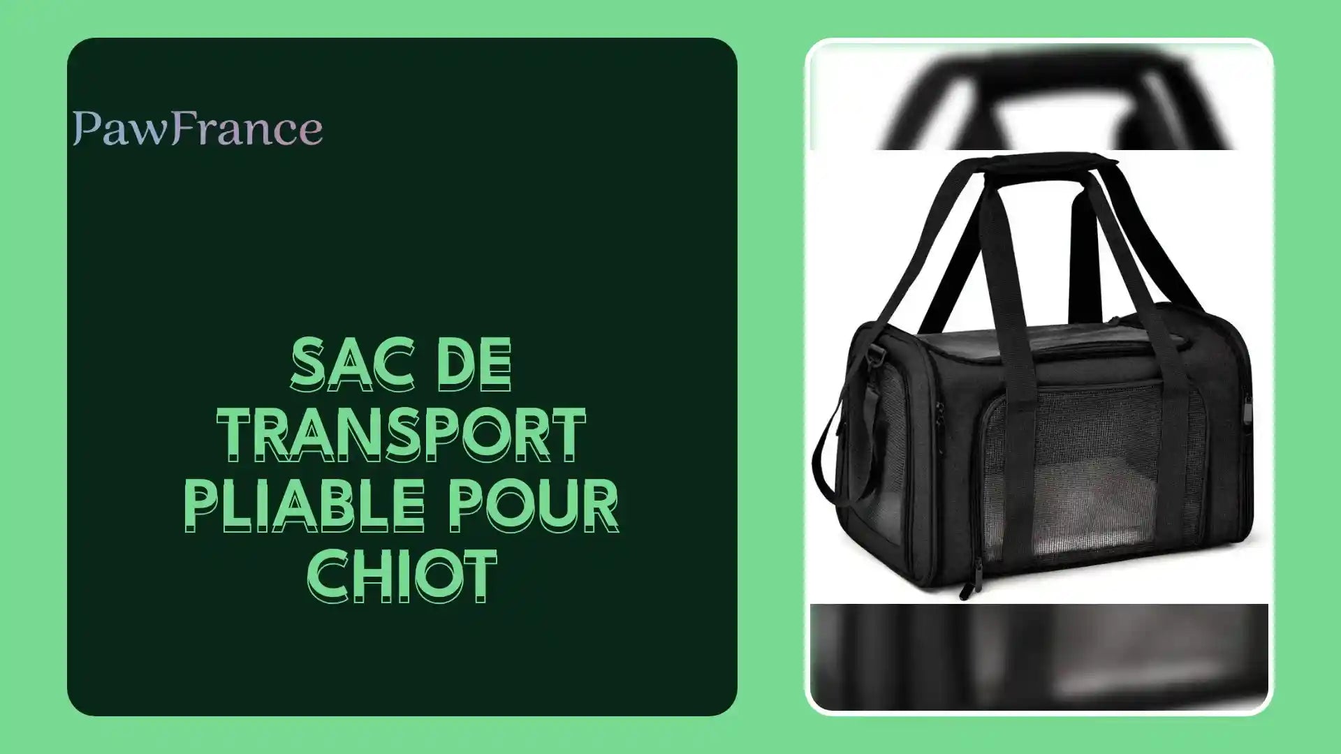 Sac de transport pliable pour chiot by@Outfy