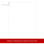 Gamelle sur&eacute;lev&eacute;e &agrave; 3 niveaux pour chat by@Outfy
