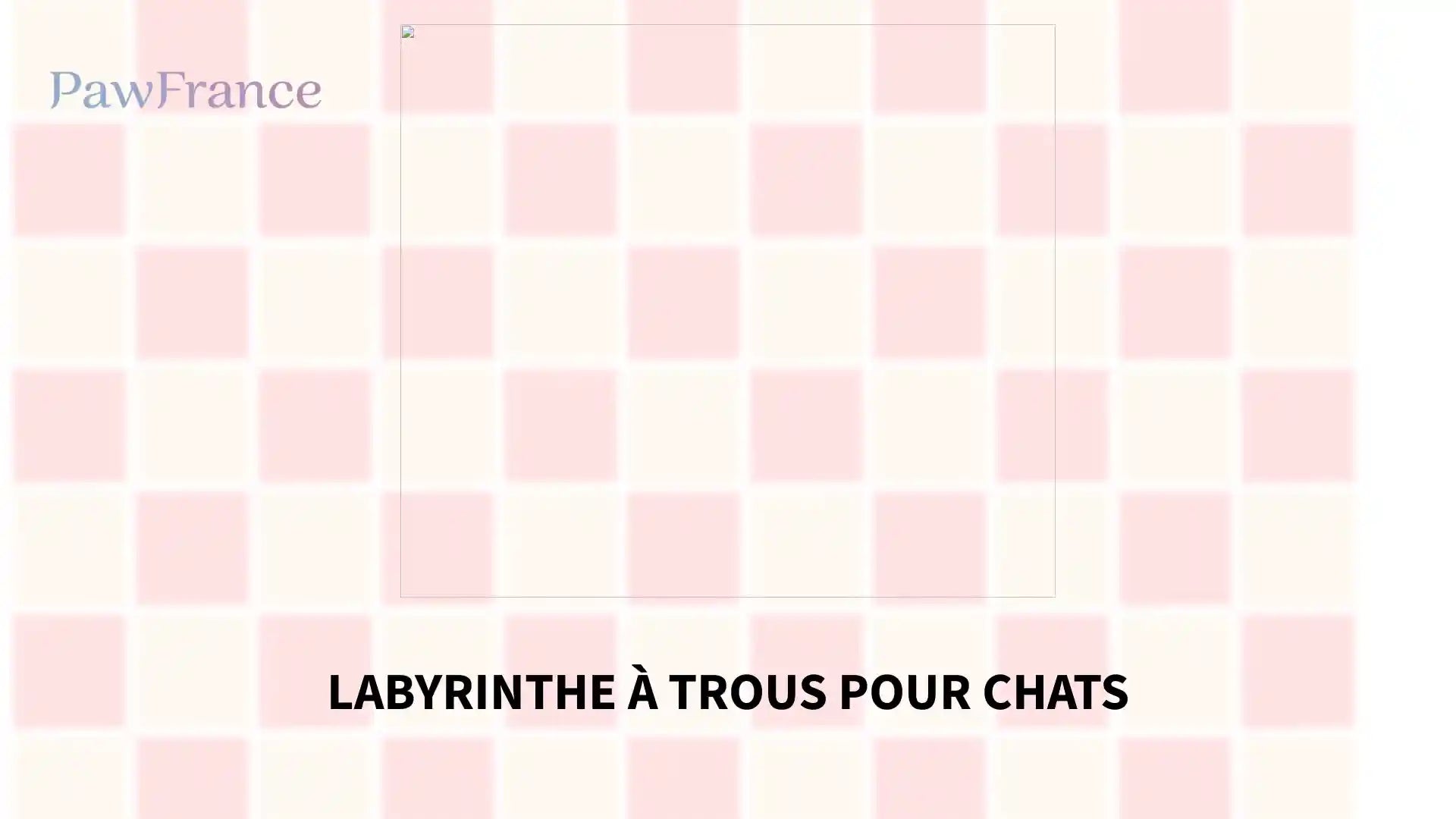 Labyrinthe &agrave; trous pour chats by@Outfy