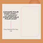 Canap&eacute; pour Chat Cosy &ndash; Lit Doux et Confortable pour Chat by@Outfy