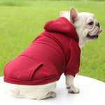 Pull à capuche uni - Burgundy / XXL