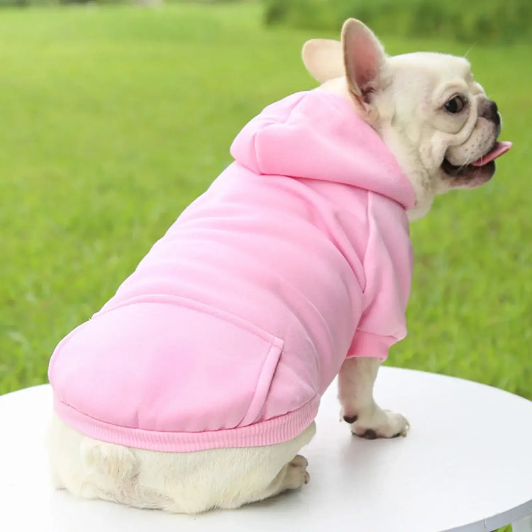 Pull à capuche uni - Pink / L