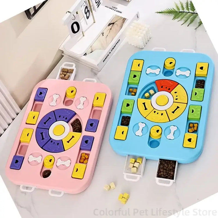 Puzzle Feeder Dog Toy for Large Medium Dogs Mentally Stimulating Toys Treat Dispensing Dog Toys Enrichment for Smart
