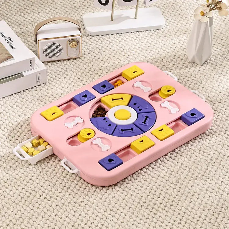 Puzzle Feeder Dog Toy for Large Medium Dogs Mentally Stimulating Toys Treat Dispensing Dog Toys Enrichment for Smart