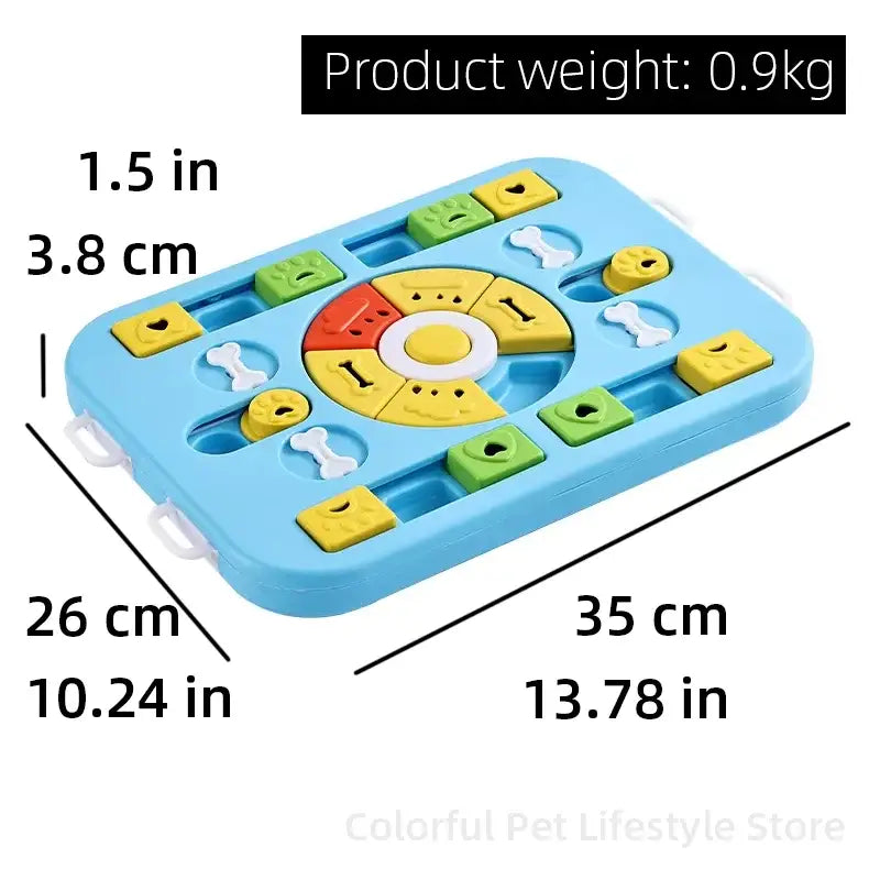 Puzzle Feeder Dog Toy for Large Medium Dogs Mentally Stimulating Toys Treat Dispensing Dog Toys Enrichment for Smart