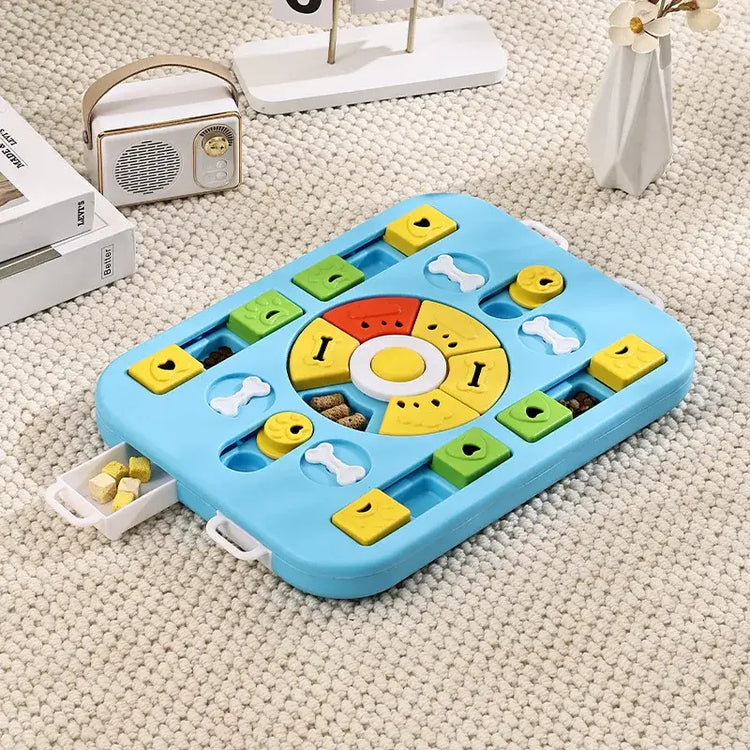 Puzzle Feeder Dog Toy for Large Medium Dogs Mentally Stimulating Toys Treat Dispensing Dog Toys Enrichment for Smart