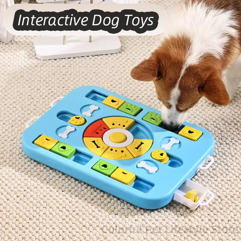 Puzzle Feeder Dog Toy for Large Medium Dogs Mentally Stimulating Toys Treat Dispensing Dog Toys Enrichment for Smart