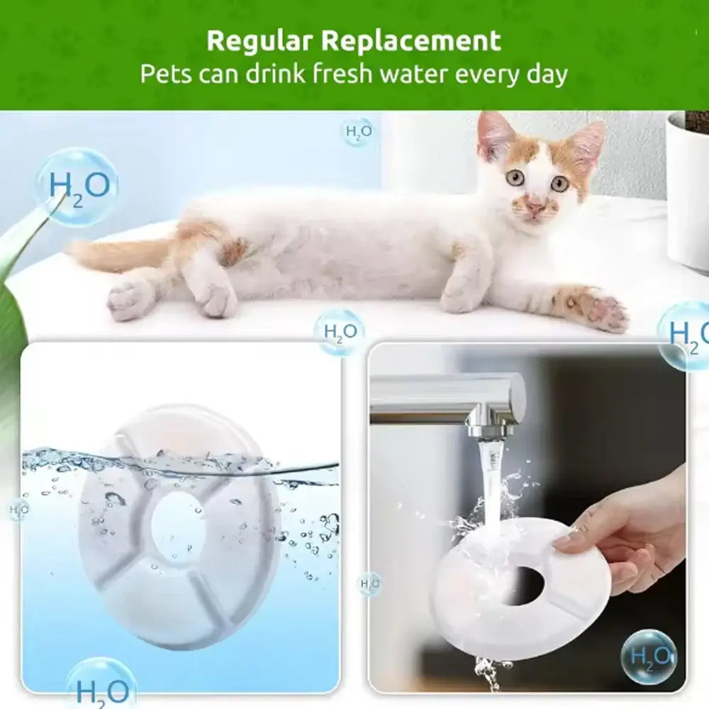 Replacement Filters for Cat Water Fountain Activated Carbon Replacement Filters Pet Cat Water Dispenser Filters