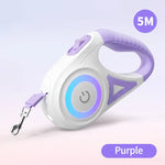 Retractable Dog Leash - Purple