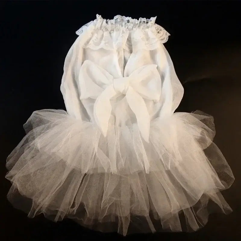 Robe de mariée pour grand chien - WHITE / M