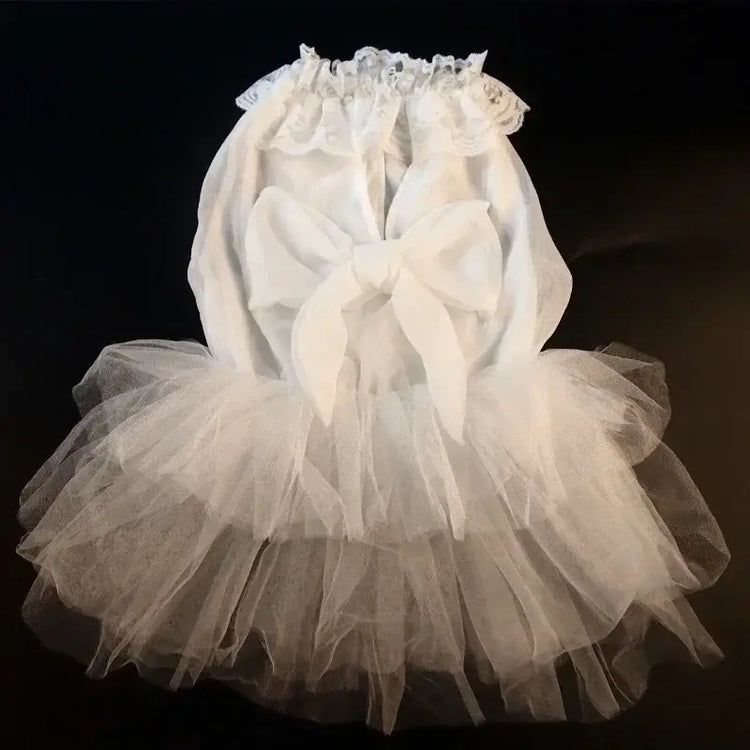 Robe de mariée pour grand chien - WHITE / M