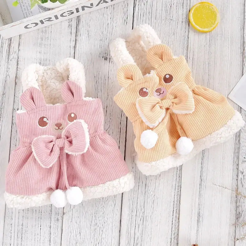 Robes en velours côtelé pour chiens