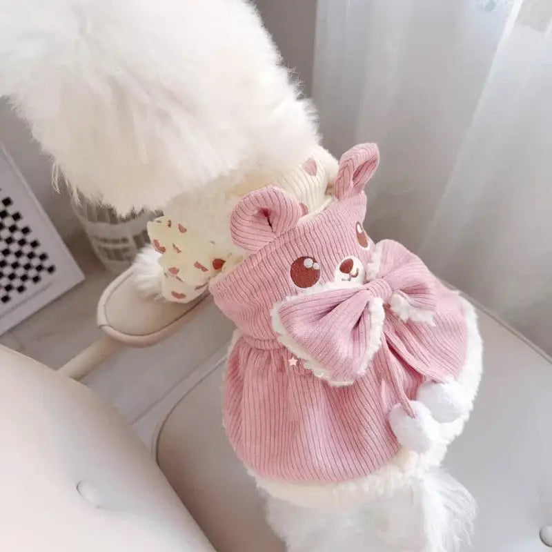 Robes en velours côtelé pour chiens