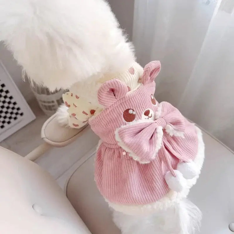 Robes en velours côtelé pour chiens