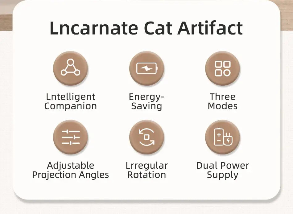 ROJECO Automatic Cat Toys Interactive Smart Teasing Pet LED Laser Indoor Cat Toy Accessories Handheld Electronic Cat