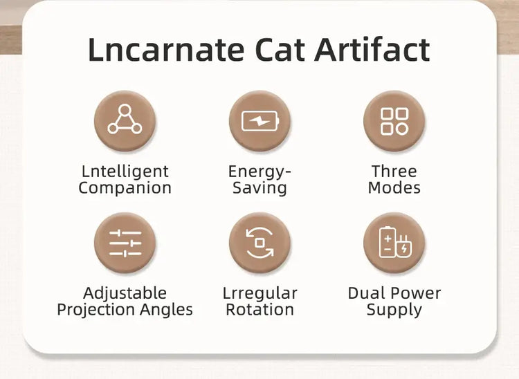 ROJECO Automatic Cat Toys Interactive Smart Teasing Pet LED Laser Indoor Cat Toy Accessories Handheld Electronic Cat