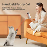 ROJECO Automatic Cat Toys Interactive Smart Teasing Pet LED Laser Indoor Cat Toy Accessories Handheld Electronic Cat