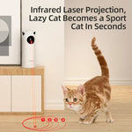 ROJECO Automatic Cat Toys Interactive Smart Teasing Pet LED Laser Indoor Cat Toy Accessories Handheld Electronic Cat