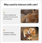 ROJECO Automatic Pet Toy Interactive Adjustable Electric Cat Laser Toy Indoor Smart Teasing Laser Cat Toy For Kitty Dog