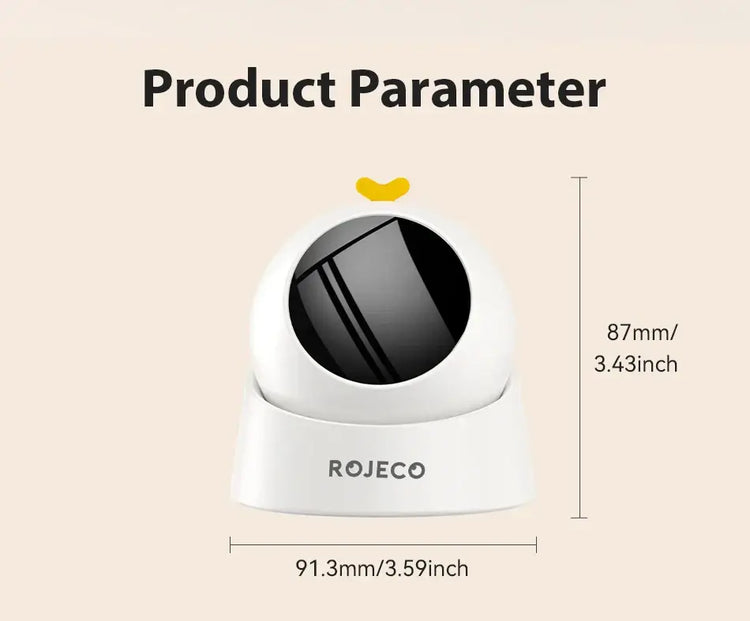 ROJECO Automatic Pet Toy Interactive Adjustable Electric Cat Laser Toy Indoor Smart Teasing Laser Cat Toy For Kitty Dog