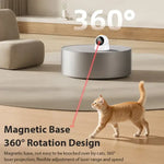 ROJECO Automatic Pet Toy Interactive Adjustable Electric Cat Laser Toy Indoor Smart Teasing Laser Cat Toy For Kitty Dog
