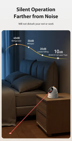 ROJECO Automatic Pet Toy Interactive Adjustable Electric Cat Laser Toy Indoor Smart Teasing Laser Cat Toy For Kitty Dog