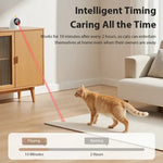 ROJECO Automatic Pet Toy Interactive Adjustable Electric Cat Laser Toy Indoor Smart Teasing Laser Cat Toy For Kitty Dog