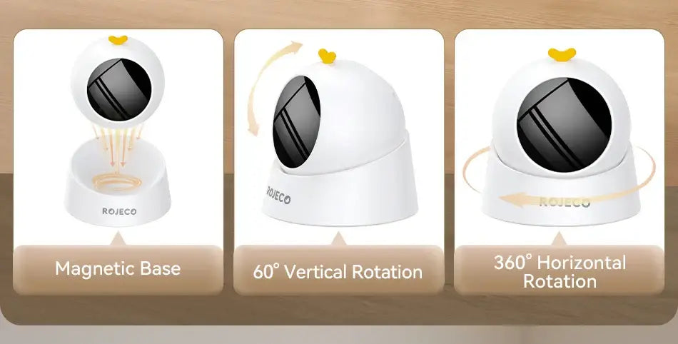 ROJECO Automatic Pet Toy Interactive Adjustable Electric Cat Laser Toy Indoor Smart Teasing Laser Cat Toy For Kitty Dog