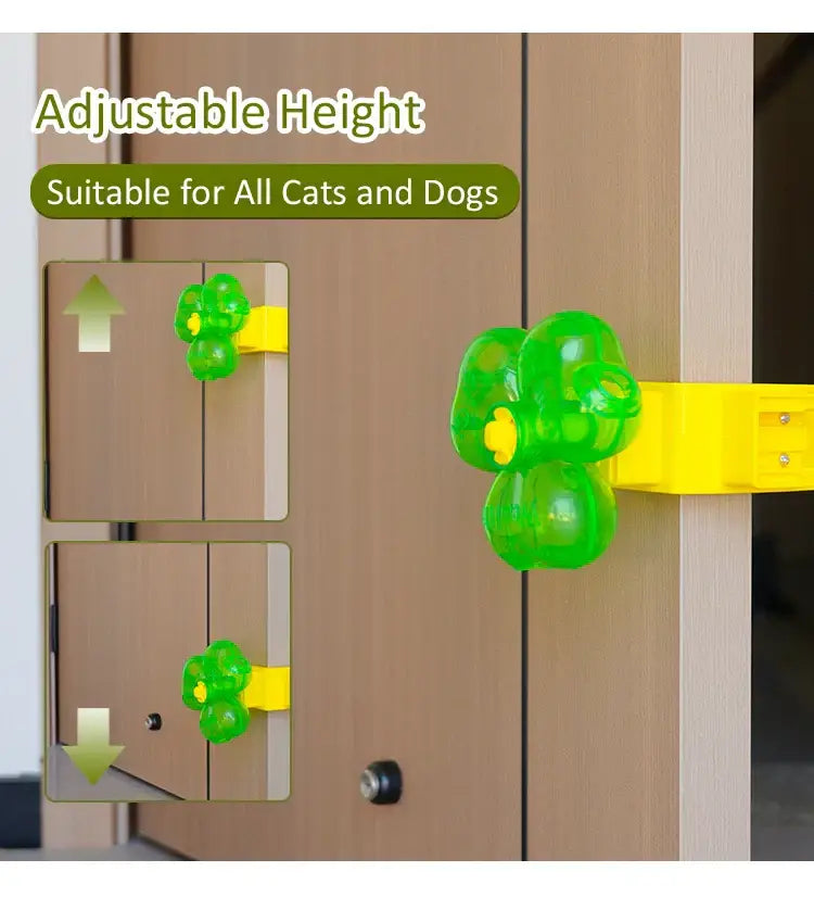 Rotatable Pet Treat Dispenser Toy Interactive Slow Feeder for Cats Dogs Clip-on Mental Stimulation Puzzle Toy for
