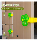 Rotatable Pet Treat Dispenser Toy Interactive Slow Feeder for Cats Dogs Clip-on Mental Stimulation Puzzle Toy for
