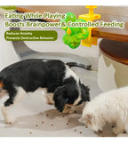 Rotatable Pet Treat Dispenser Toy Interactive Slow Feeder for Cats Dogs Clip-on Mental Stimulation Puzzle Toy for
