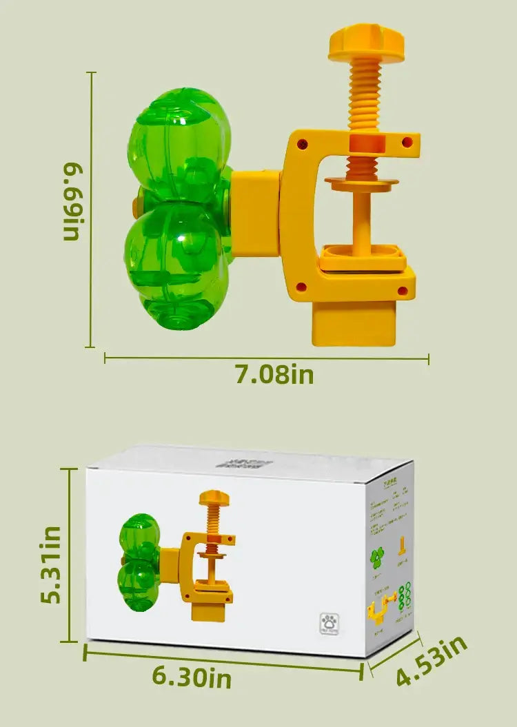 Rotatable Pet Treat Dispenser Toy Interactive Slow Feeder for Cats Dogs Clip-on Mental Stimulation Puzzle Toy for