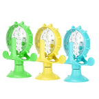 Rotating Windmill Style Cat Food Funnel Snack Distribution Toy Puzzle Cat Toy Interactive Training ABS Material Sturdy