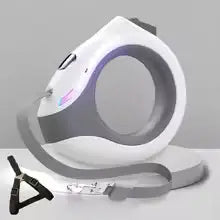 Roulette de ruban LED avec laisse pour chien 3M