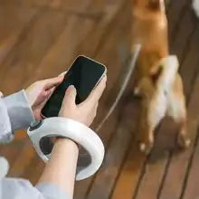 Roulette de ruban LED avec laisse pour chien 3M