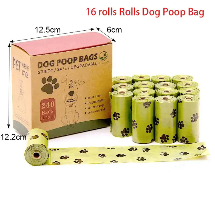Sac à déjections canines portable - 16 rolls bag