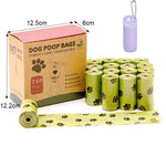 Sac à déjections canines portable - 16 rolls Purple