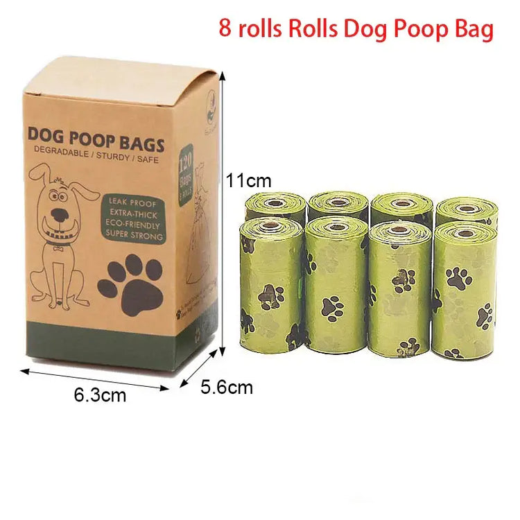 Sac à déjections canines portable - 8 rolls bag