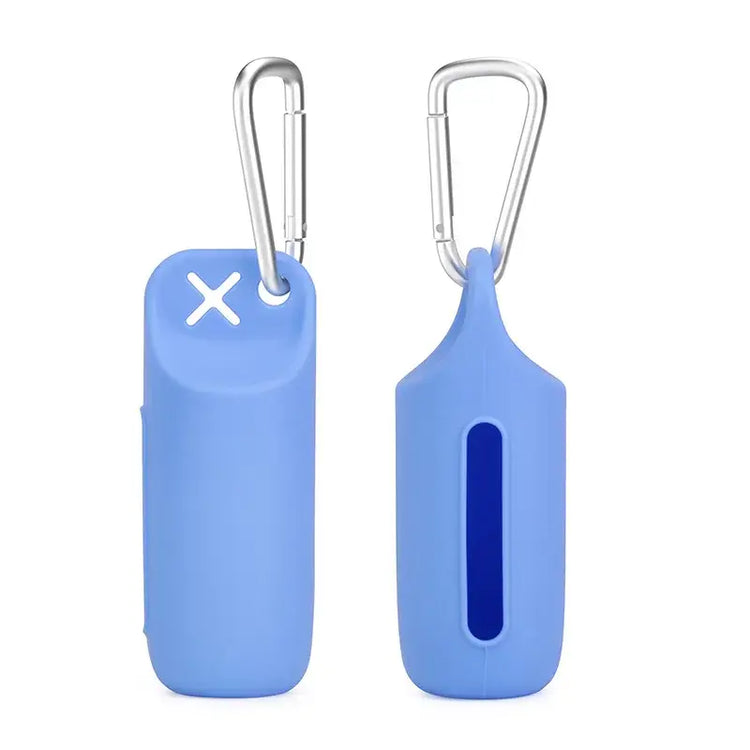 Sac à déjections canines portable - blue