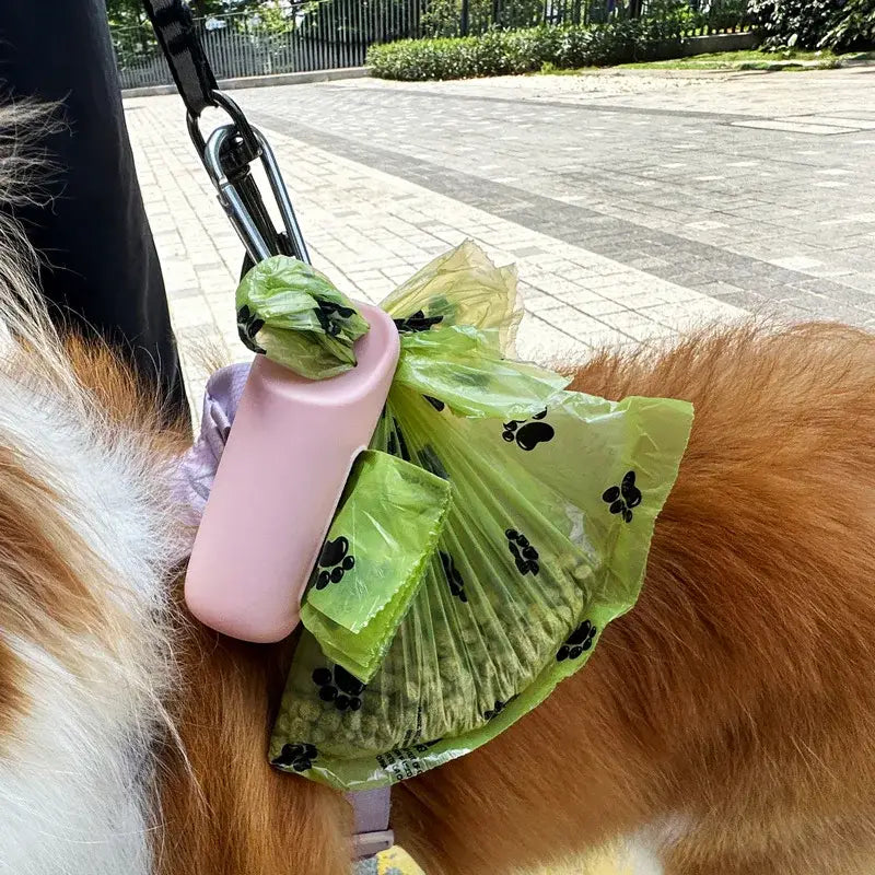 Sac à déjections canines portable